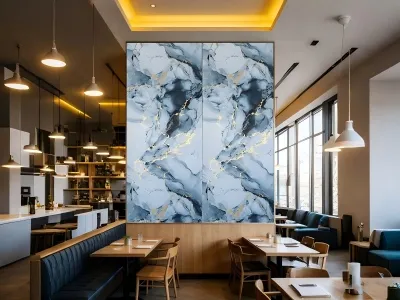 Výhody PVC lesklé tmavé mramorové desky pro vnitřní nástěnné dekorace